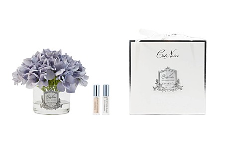  Hydrangeas Blue	Букет гортензий, голубой,  серебряный декор, 2 спрея по 5 мл