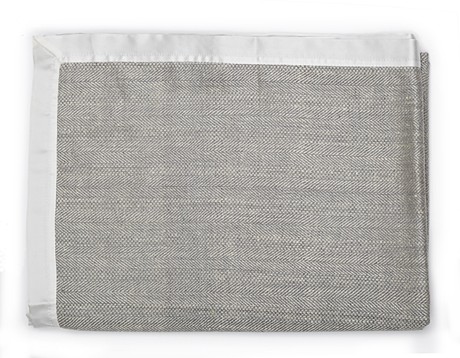 Herringbone THROW Плед 125x175 см, серый, малберри шелк 100%