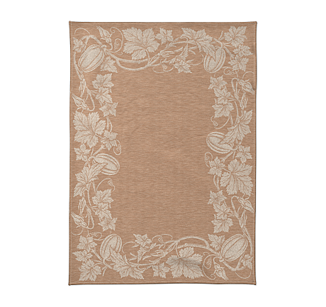 KURBIS	Полотенце кухонное 50/70 оранжевый  100% лен жаккард