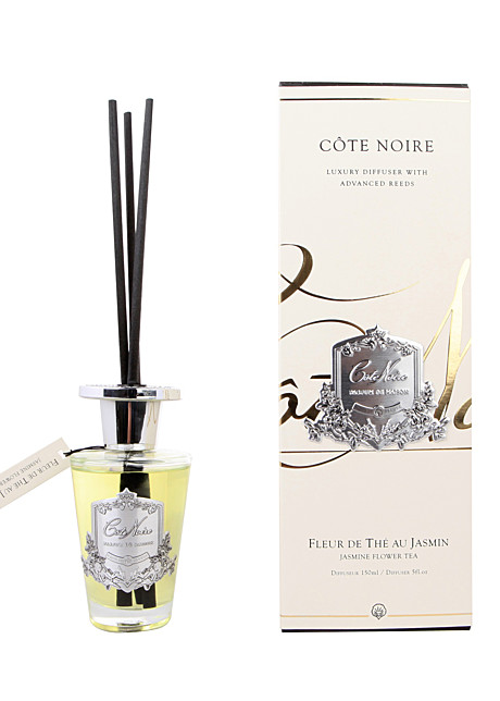 FLEUR DE THE AU JASMIN Диффузор, серебряный декор, 150 мл, ВхШхД  30х10,5х10,5 см