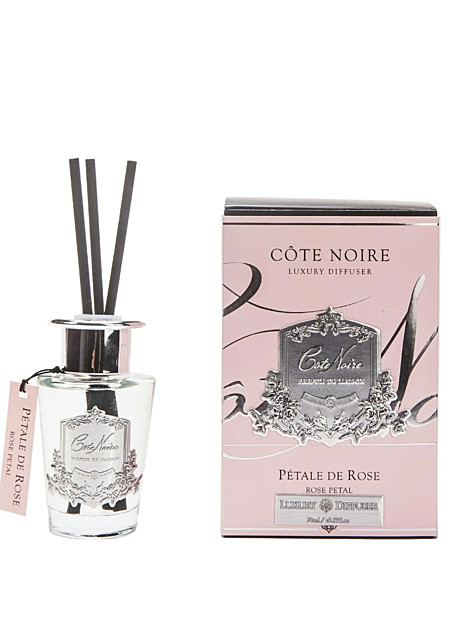 PETAL DE ROSE Диффузор, серебряный декор, 90 мл, время работы 70-90 дней
