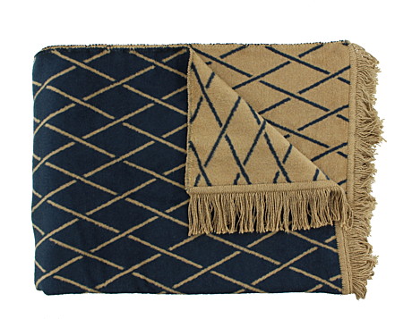 Плед CLAUDI DIAS INDIGO GOLD, 150х200см, 60% хлопок 40% акрил