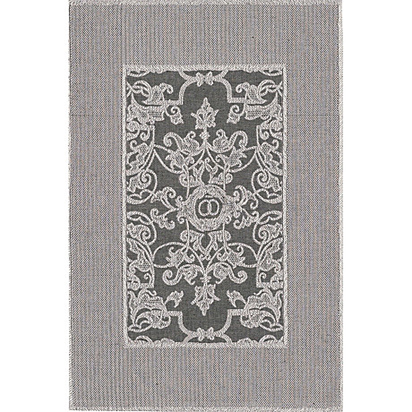 Полотенце кухонное 50/70 темно-серый   50% лен 50% хлопок жаккард