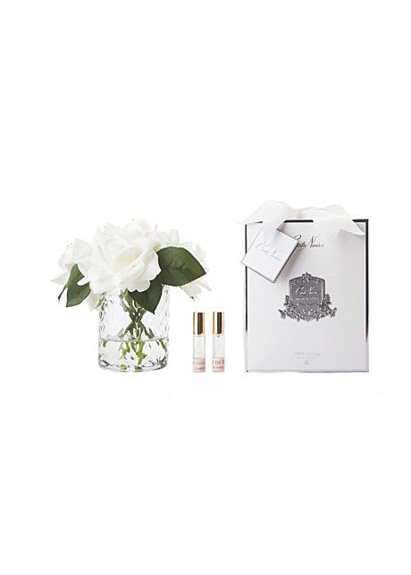 HERRINGBONE FLOWER CLEAR french pink	Букет розы, цвет бледно-розовый, ваза стекло рельеф 
