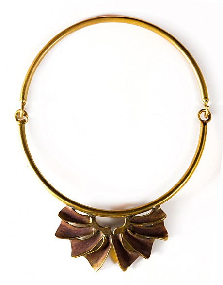 КОЛЬЕ колье, латунь, коричневая патина